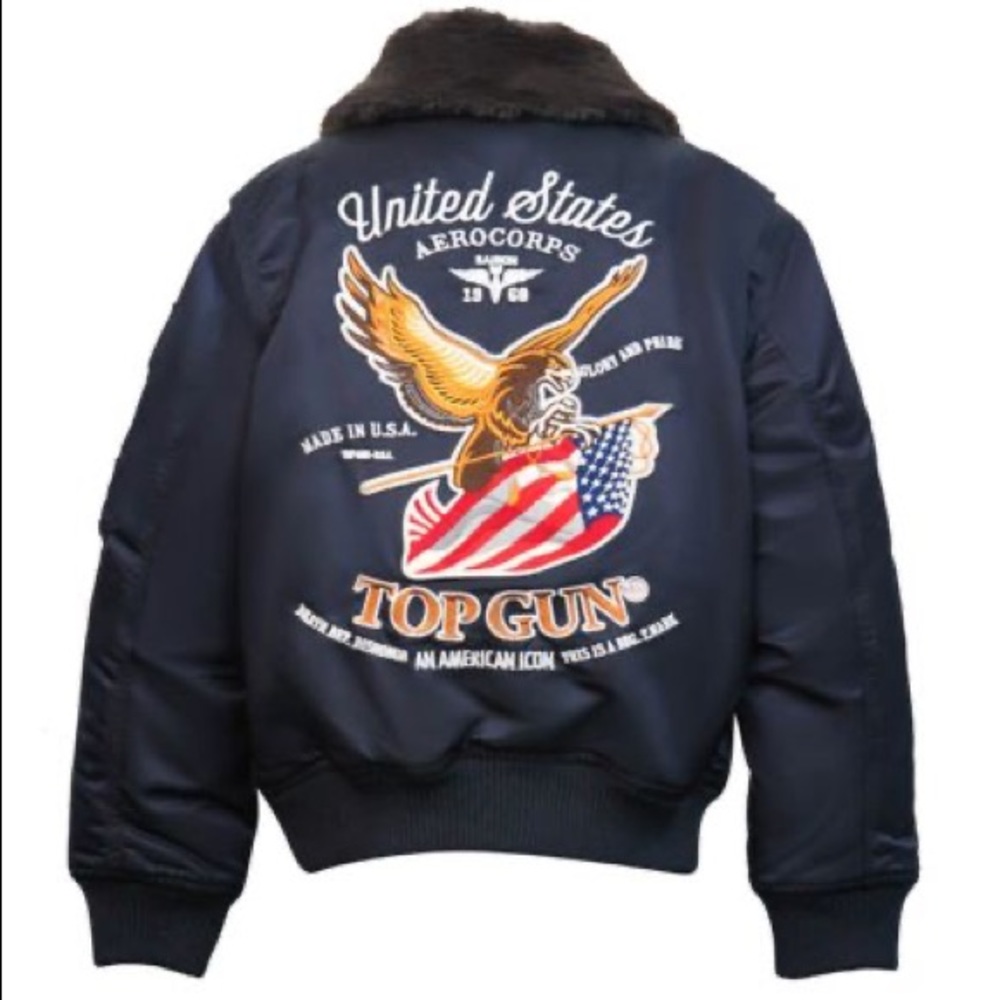 TOP GUN® KIDS EAGLE NYLON BOMBER JACKET TGK1938